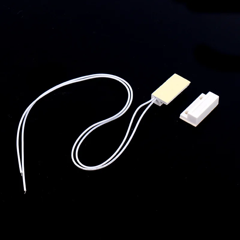 1 шт. белый проводной дверной датчик с поверхностным креплением магнитный