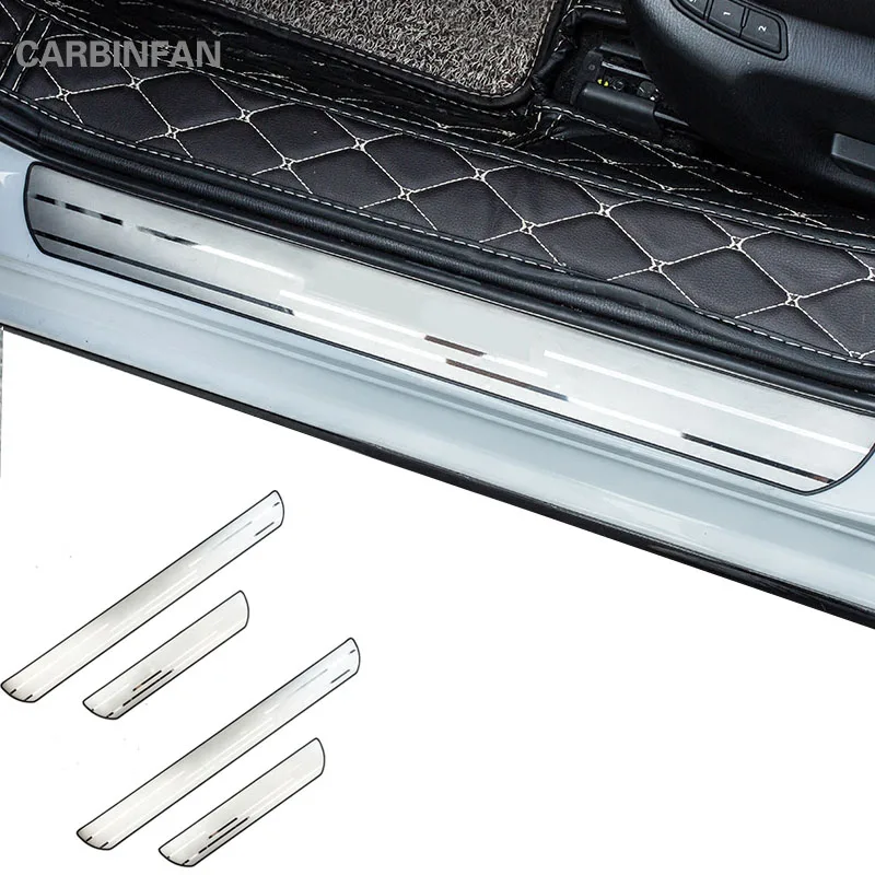 Стайлинг автомобиля Накладка на порог двери из нержавеющей стали наклейка