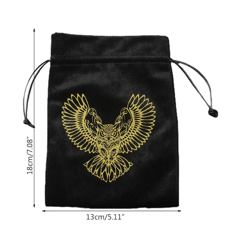 

066C Crystal Stone Storage Bag Velvet Cloth Jewelry Pouches Drawstring Bags Candy Bag