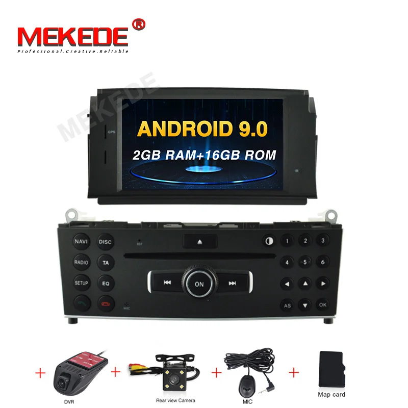 add camera dvr PX5 android 9,0 4 Гб+ 64 Гб автомобильное радио gps навигация для Mercedes Benz C200 C180 W204 2007-2010 с wifi BT carplay USB navi - Цвет: add camera dvr