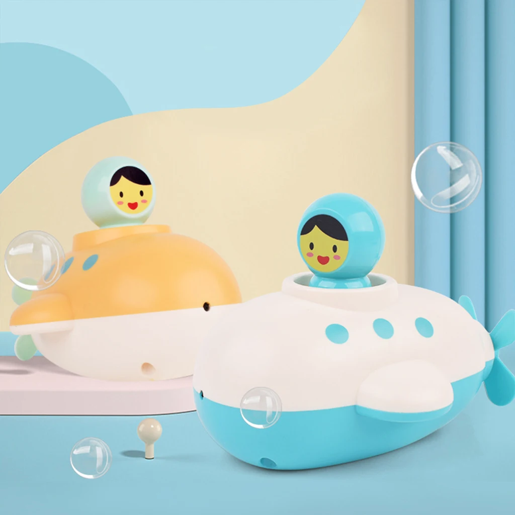 Baby Bath Toys Shower Submarine Toy Wind-up Floating Bathtub Toys Swimming Pool Games
