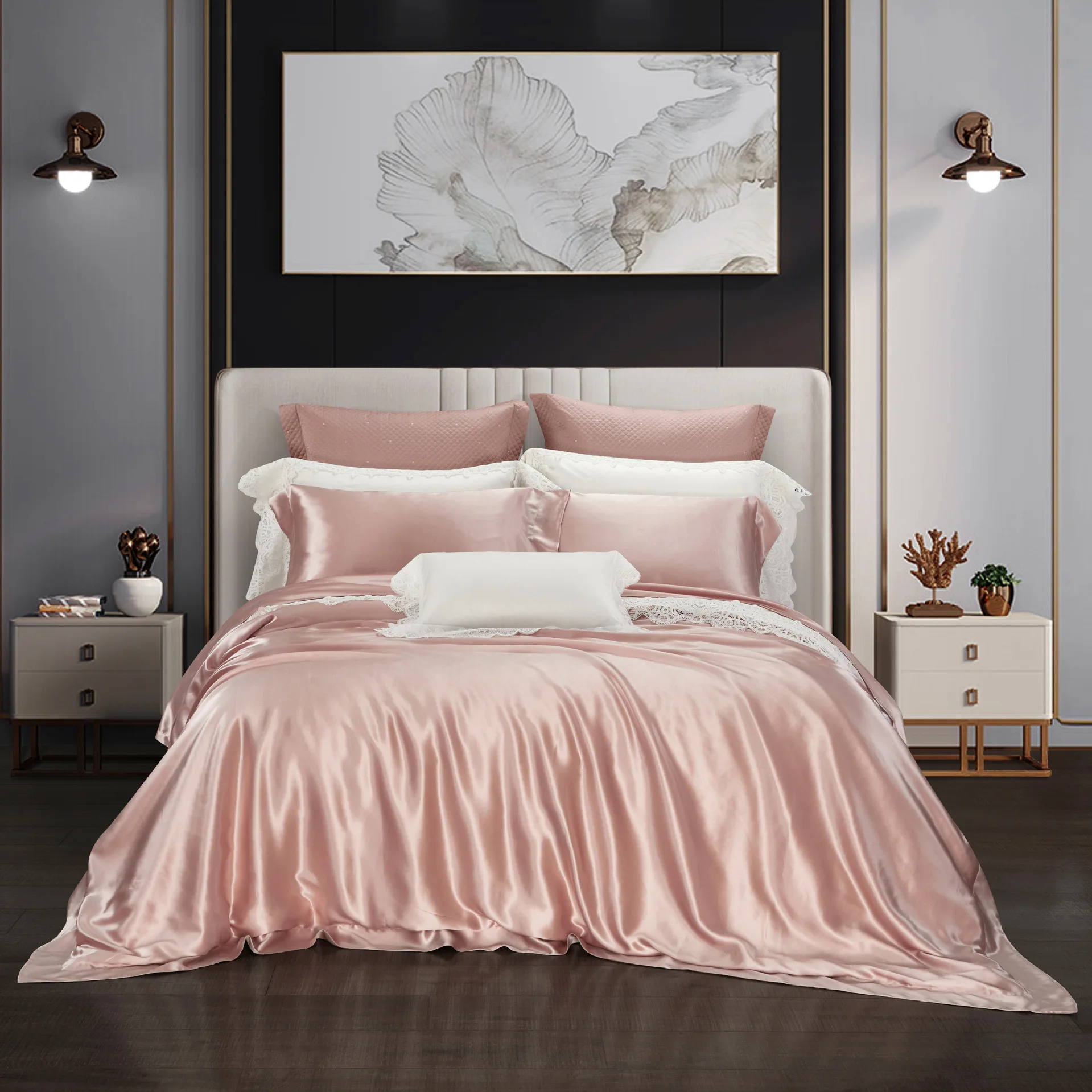 

100 Natural Mulberry Silk Duvet Cover Quilt Cover Real Silk Queen King Comforter Cover Solid Color Duvet Cover 220x240