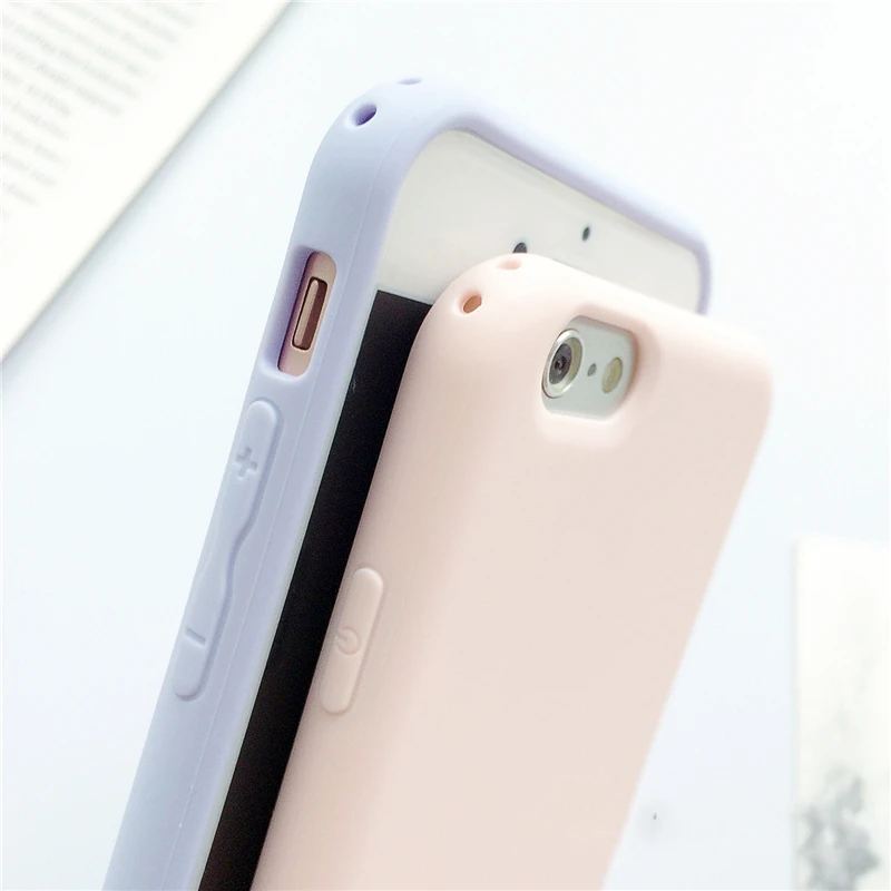 Карамельные макароны цвет ТПУ силиконовый матовый чехол для iPhone 6 6S 5 5S SE 8 Plus X 10 7