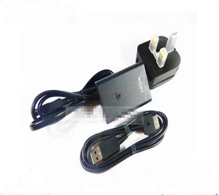 Оригинальный 90% новый комплект зарядного устройства с кабелем для PS Vita 1000
