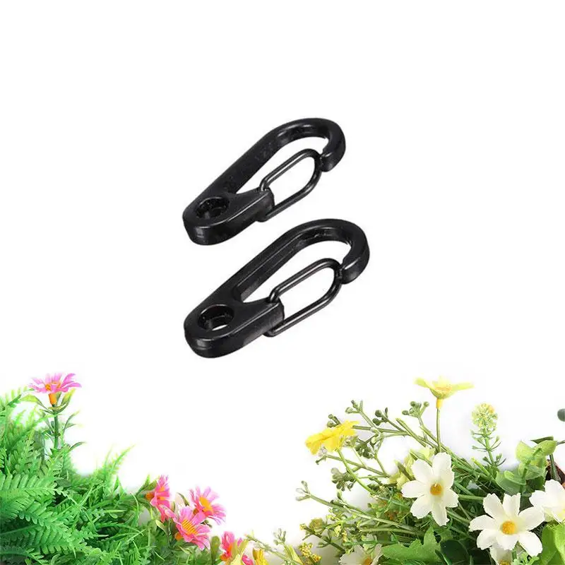 

Carabiner Clasps Steel Stainless Black Spring Keychain Hiking Snap