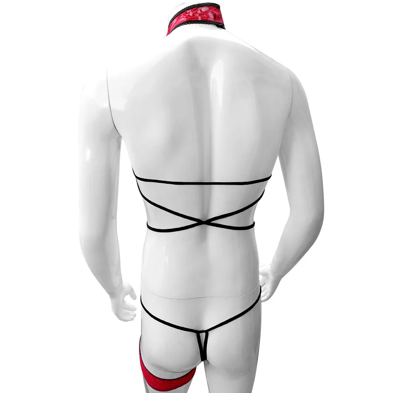 Sissy комбинация Экзотическая одежда прозрачное сексуальное женское белье мужское