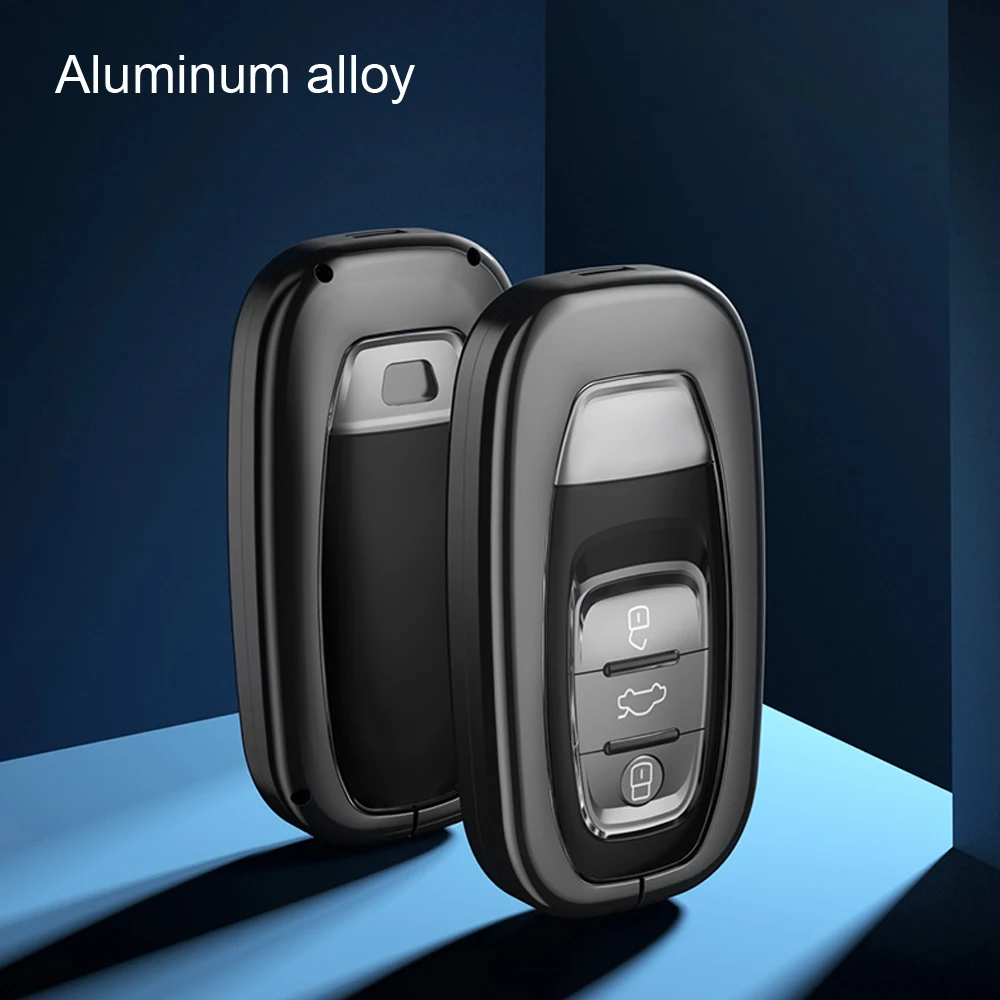 

Aluminum alloy Car Key Case Cover Key Bag For Audi A1 A3 A4 A5 A6 A7 B8 9 C7 Q3 Q5 Q7 S6 S7 S8 Keychain shell cover Accessories