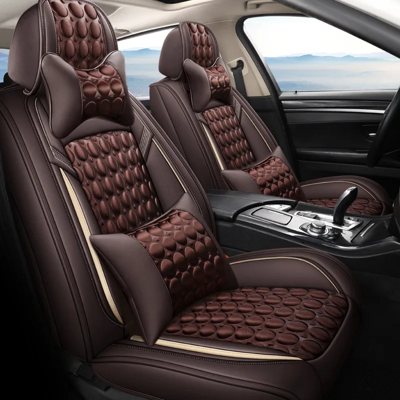 

Universal Car Seat Cover ,Comfortable And Breathable, Suitable For All Seasons, Artificial Leather rest Seat Cover With Massage