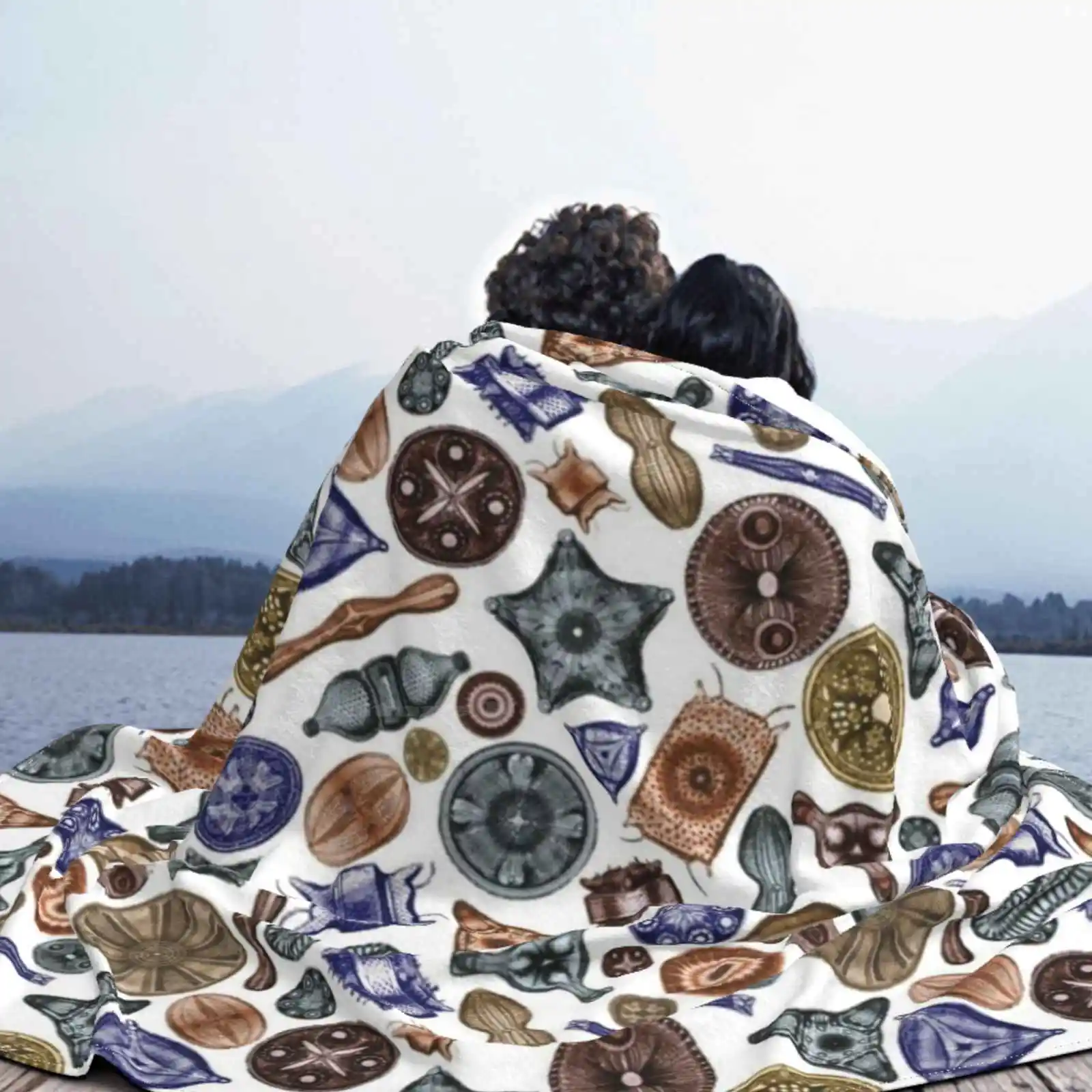 Мягкое одеяло с принтом осенние цвета низкая цена | Дом и сад