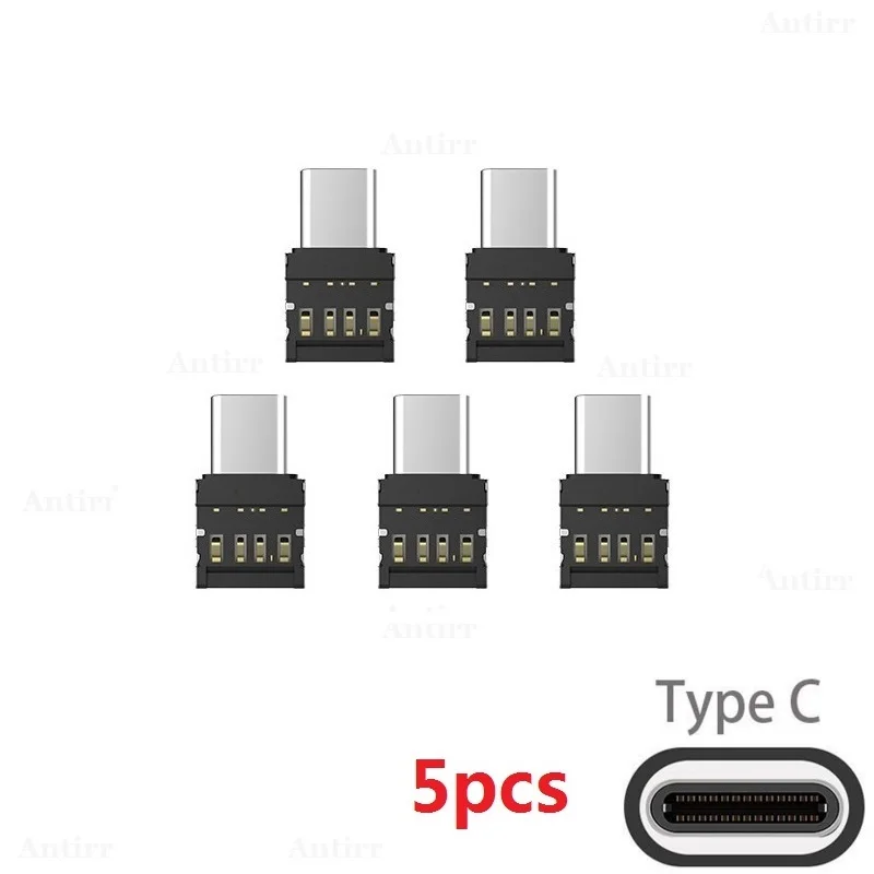 5 шт. OTG кабель с разъемом Micro USB Type c для C адаптер передачи данных конвертер Xiaomi Huawei