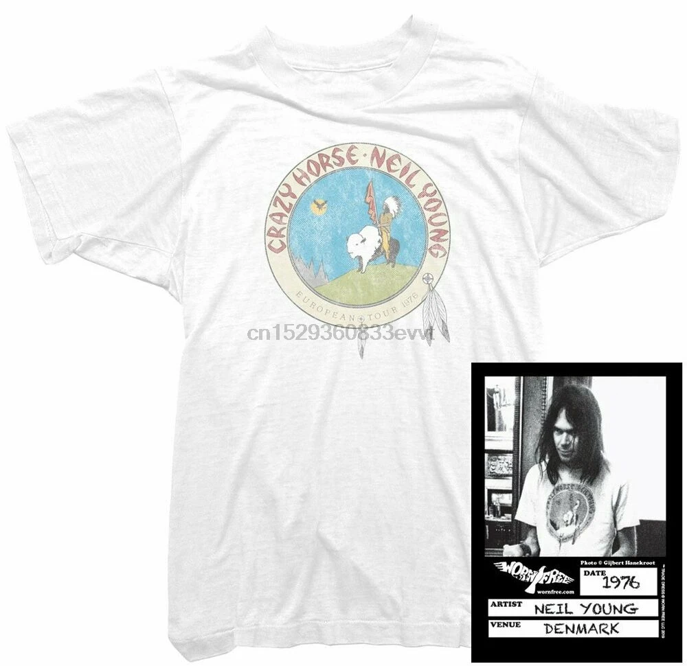 Футболка Neil Young - Crazy Horse Tour 1976 Tee 100% Органик.