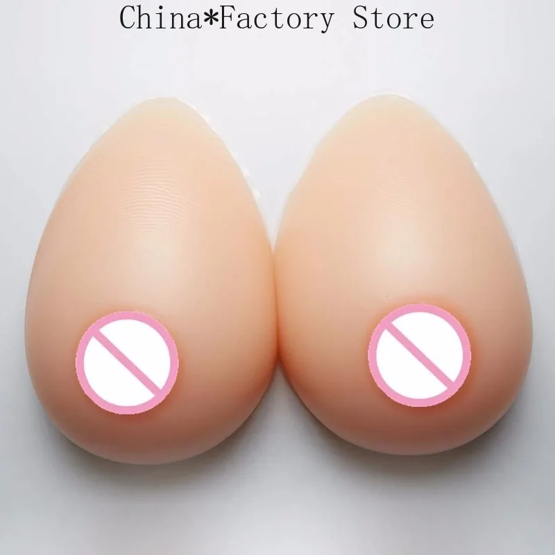 New 1000g/pair D Cup Silicone Breast Form Artificial Soft Fake Boobs Crossdresser Transgender Queen Transvestite Mastectomy Bra