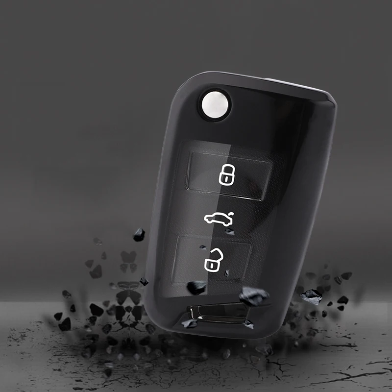 Новый PC + TPU чехол для автомобильного ключа Volkswagen VW TIGUAN Golf 7 mk7 Seat Ibiza Skoda Octavia авто