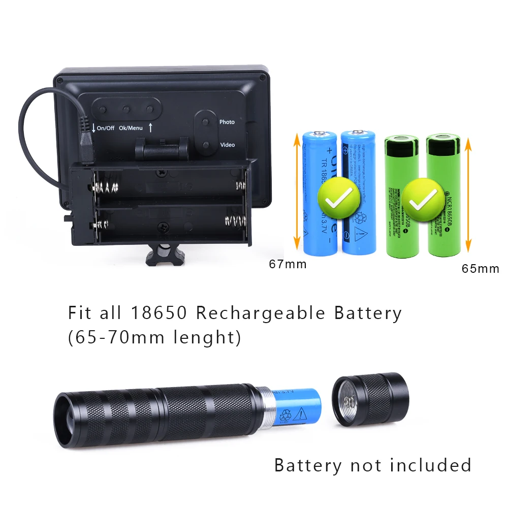 Инфракрасный прицел ночного видения видеокамера фото рекордер ИК Охотничья