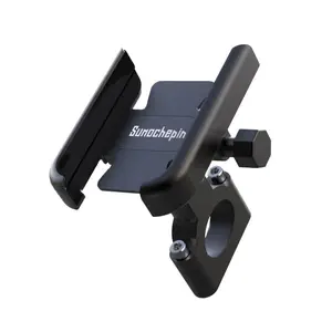 bike phone holder cnc motorcycle handlebar mobilephone support aluminum alloy 360 rotation mtb road bicycle mount accessories free global shipping