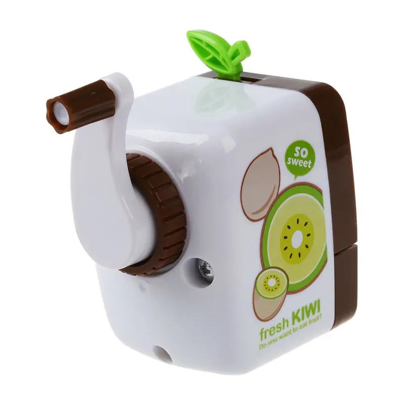 Точилка для карандашей с рисунком киви ручная настольная школьные канцелярские