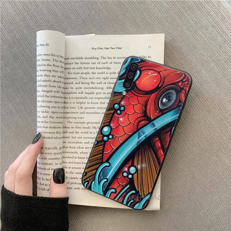 

Japan art creation pattern design Phone Case For Samsung galaxy S note 7 8 9 10 20 fe edge A 6 10 20 30 50 51 70 lite plus Soft