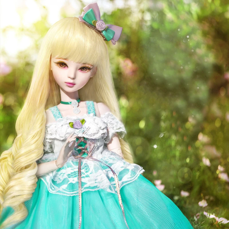 23 дюйма золотистые куклы принцессы большой 60 см блонд игрушка кукла Bjd 1/3 кукла полный набор с макияж соединенная девочка кукла детские игрушки
