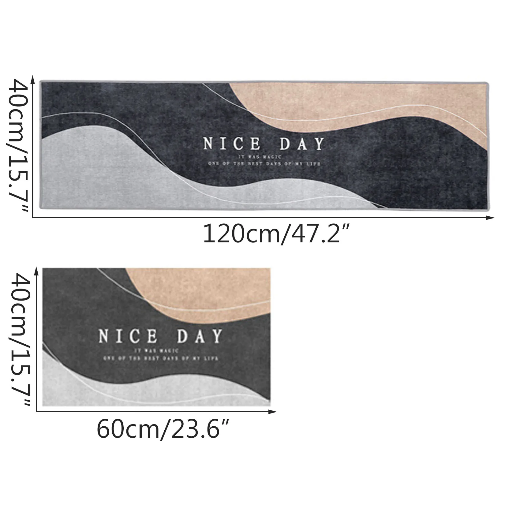 

2pcs/set INS Kitchen Mat Modern Kitchen Rugs Long Strip Entrance Doormats Anti-slip Floor Carpet Absorption Door Mats Bathroom