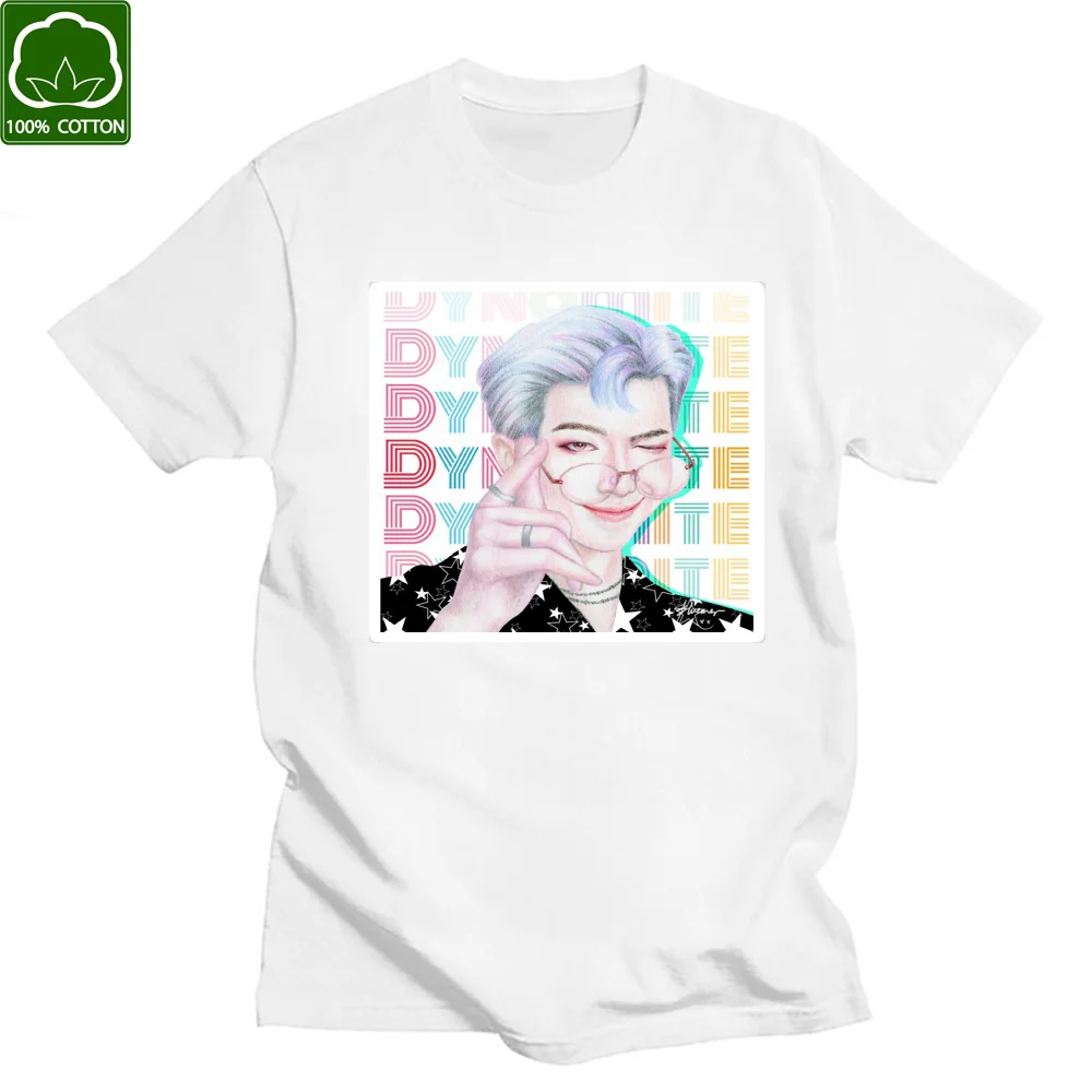 Camiseta de algodón Unisex, prenda de vestir, de manga corta, estilo Harajuku Vintage de los 90, Hip-Hop, con estampado de Kpop dynamine, de estilo coreano idol Bangtan, 2021