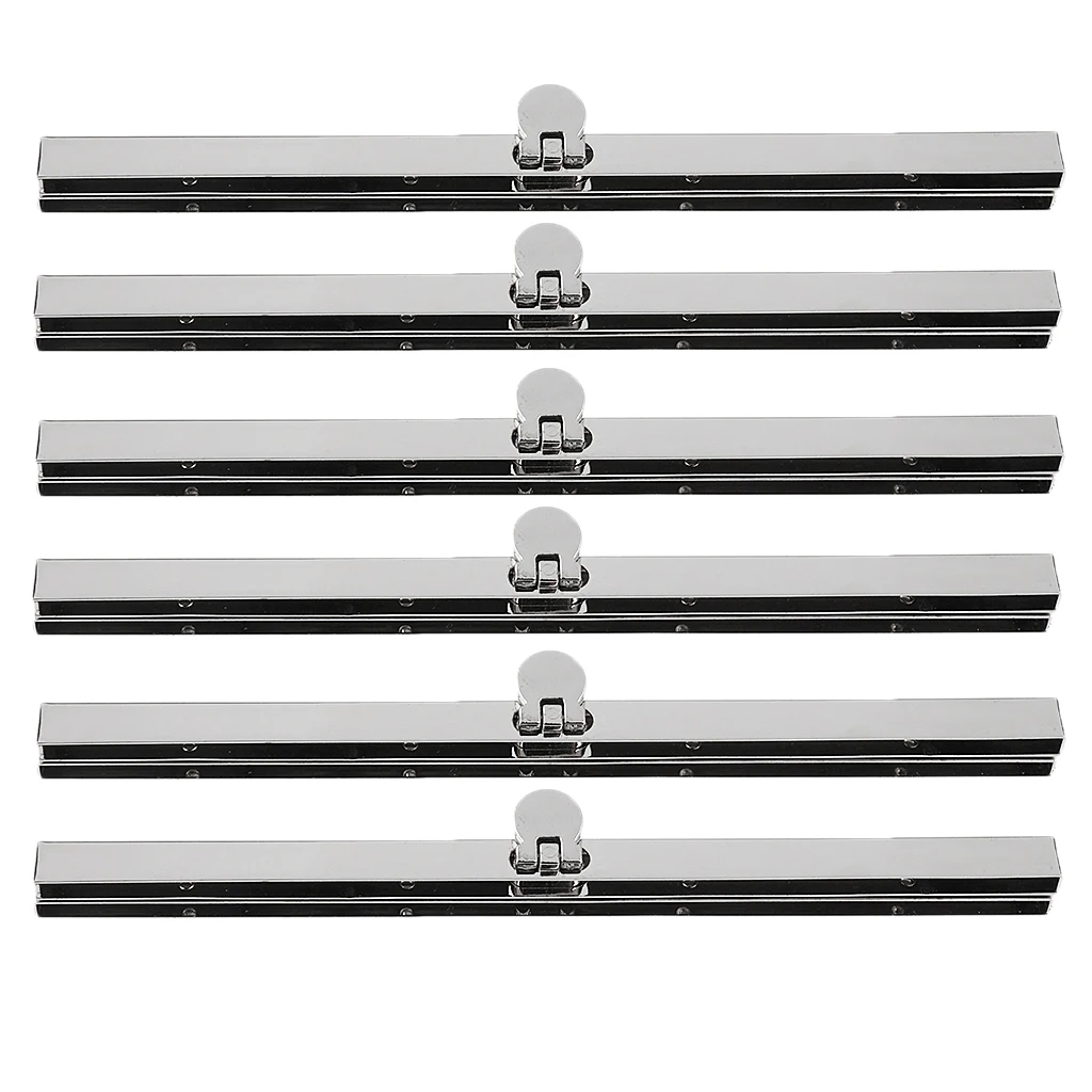 6x Сплав Кошелек Рамка кошелек застежка Сумочка принадлежности для изготовления 7