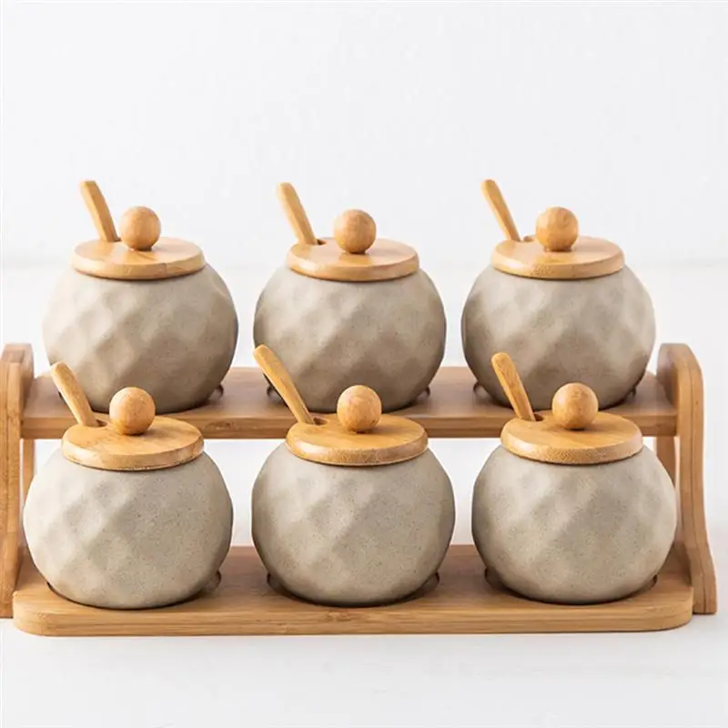 

1 Set Seasoning Jars Home Condiment Canisters Kitchen Supplies Storage Jar Salt and Pepper Seasoning Bottle