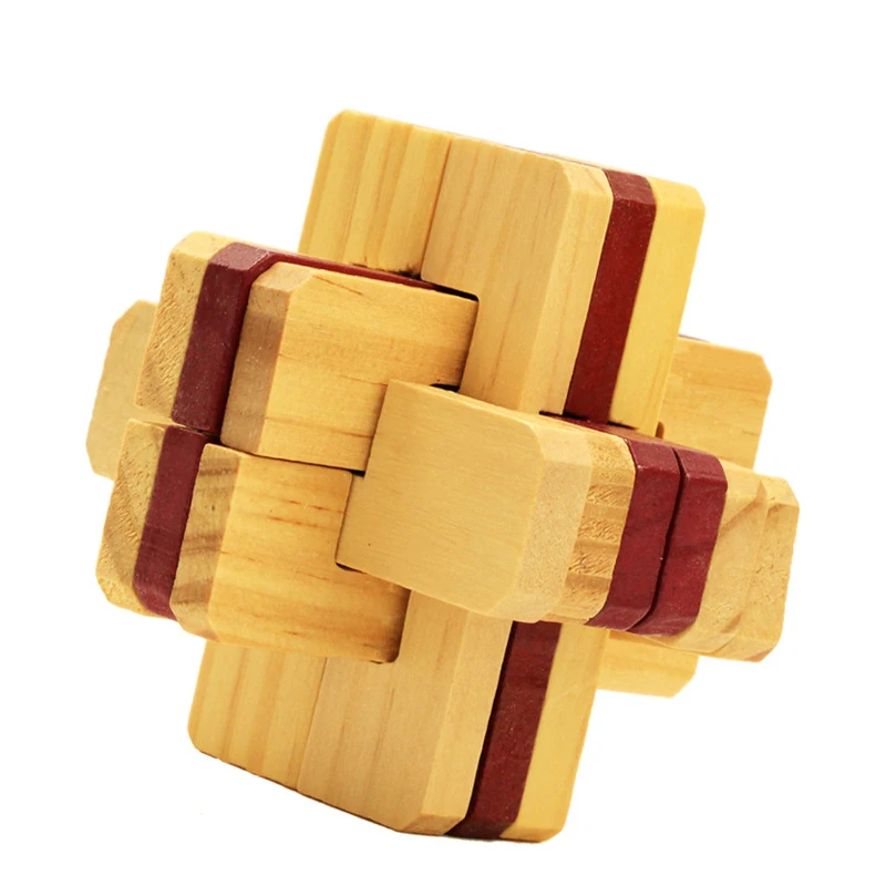 Детские игрушки Swiss Cube деревянные 3d пазл также для взрослых Kong Ming Lock хороший