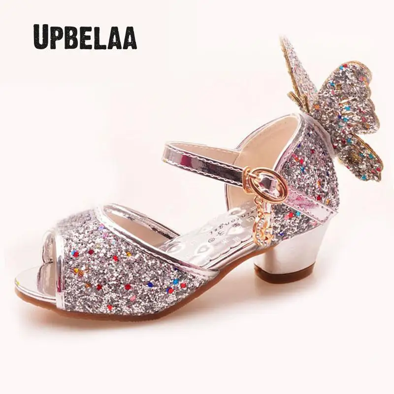 Детская обувь из блестящей кожи на платформе вечерние модельные свадебные