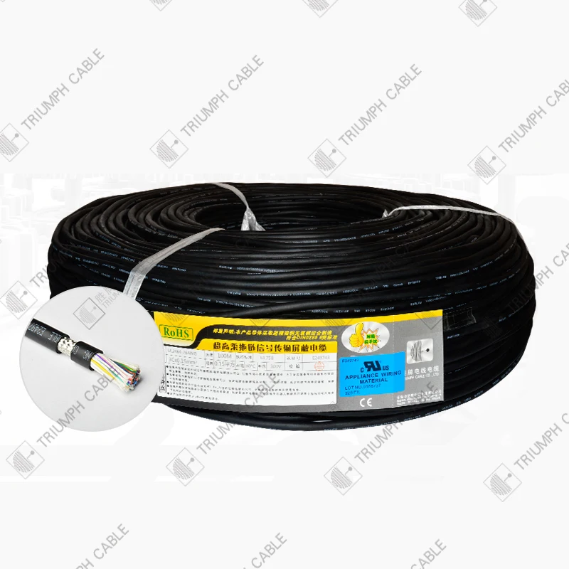 TRIUMPHCABLE провода 20886 ПВХ Куртка мульти-жильный экранированный кабель 0 34/0 75 мм