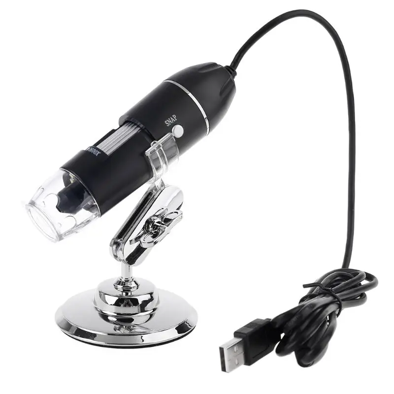 

1600X Digital Microscope with 2 Adapter PC Type-C Micro-USB Phone USB Magnifier with 8 LED Light