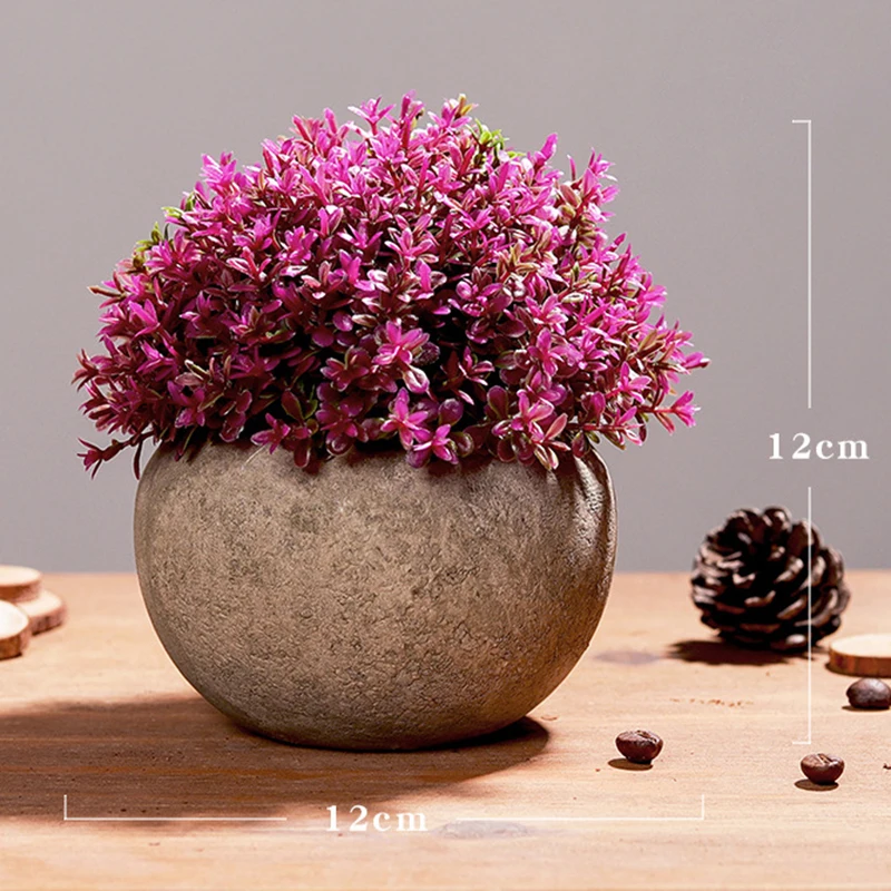 Миниатюрные штаны в горшке шар из свежей травы для ванной дома офиса комнаты