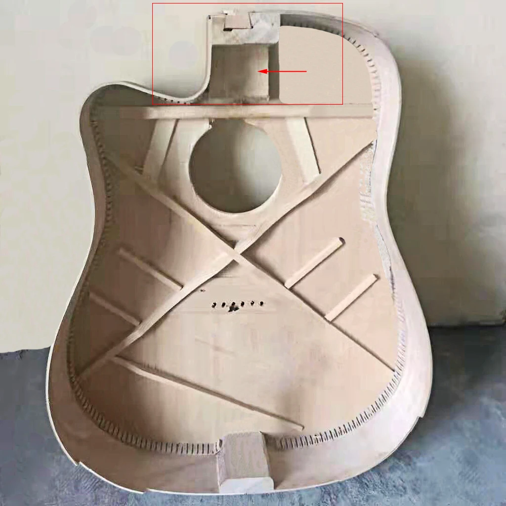 Акустическая гитара Diy Kit из красного дерева инструмент для поддержки шеи и тела|Детали аксессуары гитар| |