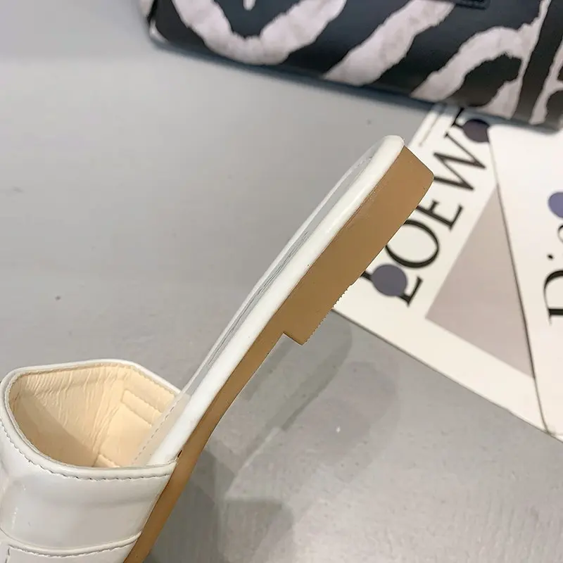 

XIXIYIPIN 2021 Summer Fashion Outdoor Women Slippers Indoor Colourful Flat Shoes for Woman Mules Shoes Women Slides Casual