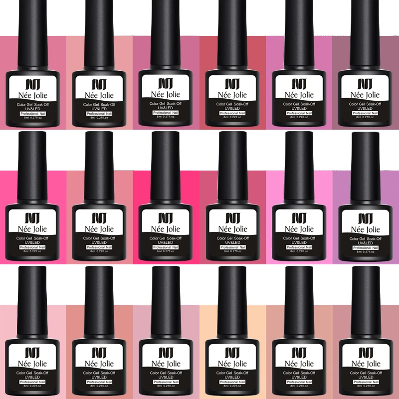 Ни Джоли 8 мл UV гель для ногтей семиперманентный лаки Гель-лак Лаки маникюр |