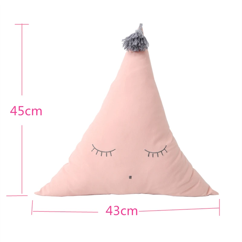 Скандинавские Детские бамперы хлопковые Треугольные Подушки для новорожденных