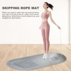 Коврик для йоги из ТПЭ, напольный мат для скакалки, амортизирующая Подушка, бесшумный мягкий приятный для кожи Коврик для йоги и танцев