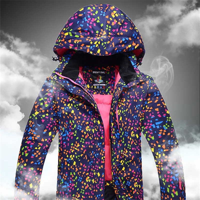 Лыжный костюм для женщин водонепроницаемый ветрозащитный утепленный теплый