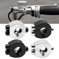 78 22mm motorcycle universal handlebar mount switch self latch momentary 3 button control switches cnc aluminum alloy