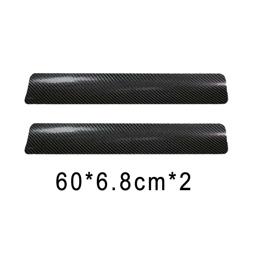 4pcs Car Accessories Door Sill Scuff Welcome Pedal Protect Carbon Fiber Sticker Black/Red/White/Silver Universal | Автомобили и