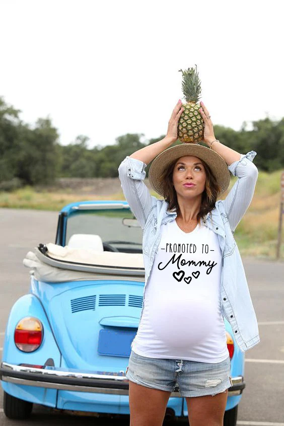 Повышен до Мамы Рубашка объявление беременности рубашка открывает новые