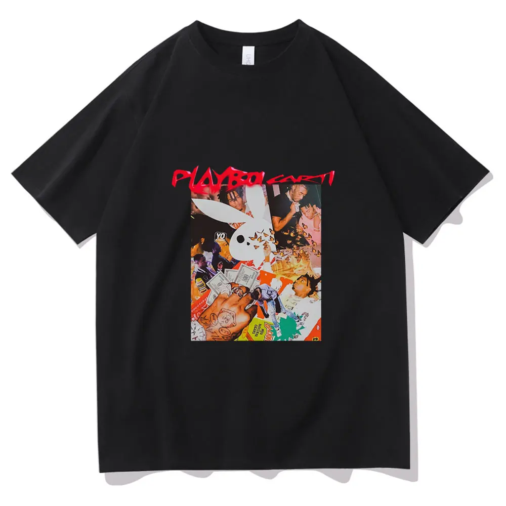 

Awesome Playboi Carti Hip Hop Tshirt Tops 2pac Rap T Shirts Men Women Fashion Casual T-shirt Oversized EU Size Short Sleeve