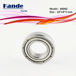 6800ZZ ABEC-1 10 шт. 10x19x5 6800ZZ тонкая секция глубокий паз 6800 шарикоподшипник 61800