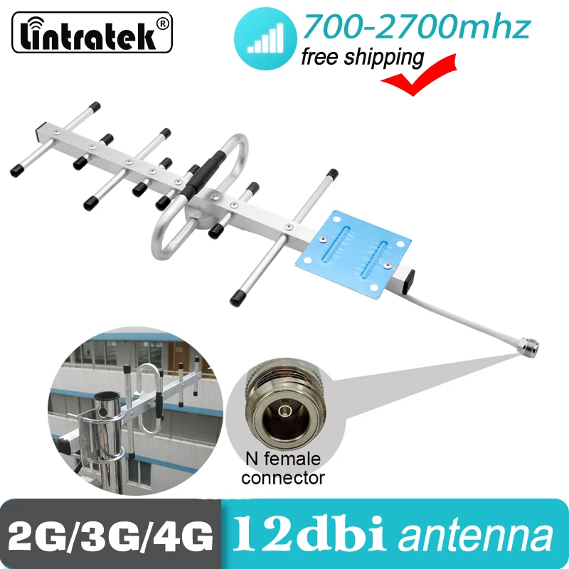 Наружная антенна Yagi 698 2700 МГц 4G LTE 2600 телефонного сигнала разъем типа N внешняя