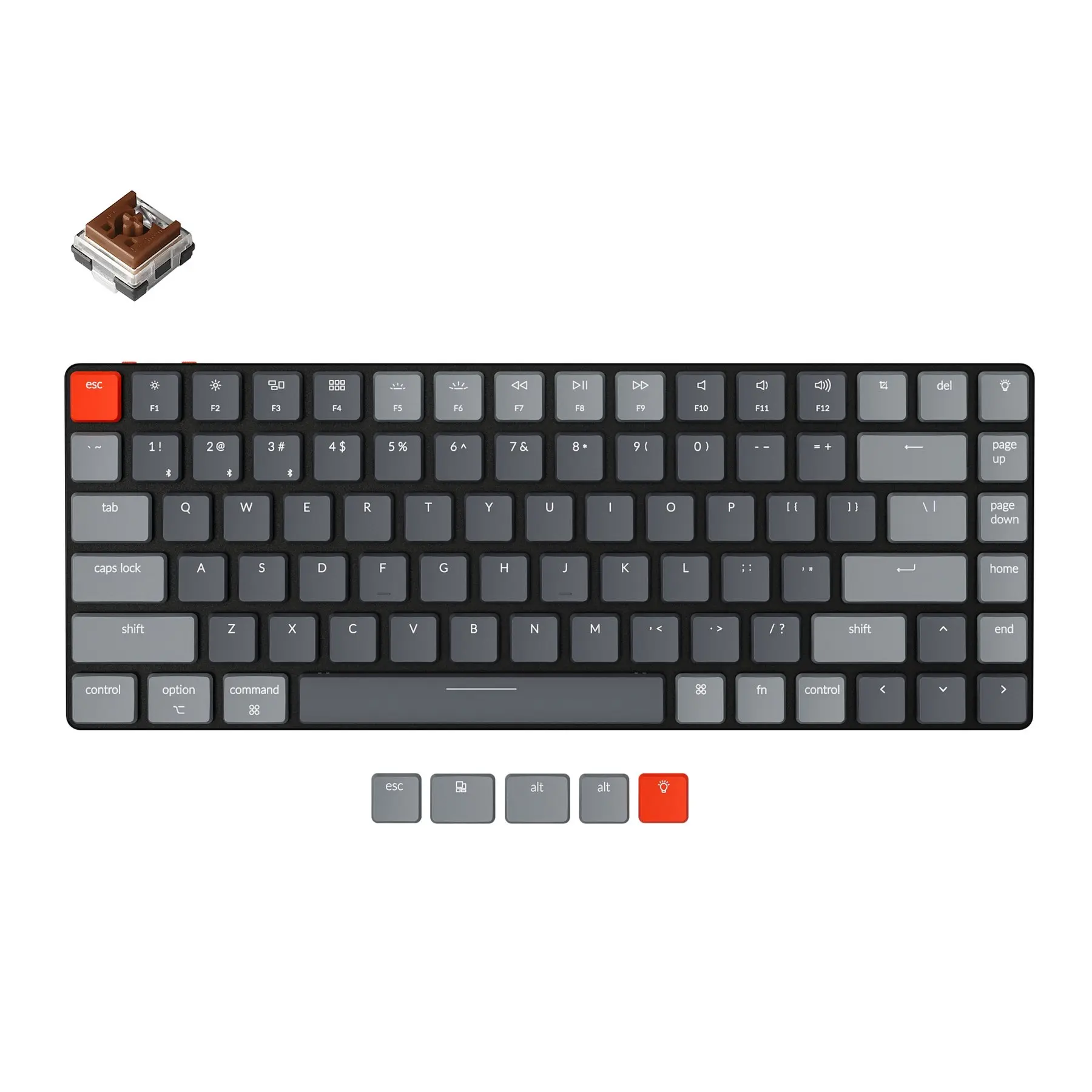 

Keychron K3 E V2 Ultra-slim Wireless Mechanical Low Profile Keyboard Optical Hot-Swappable Switch RGB Backlit for Mac Windows