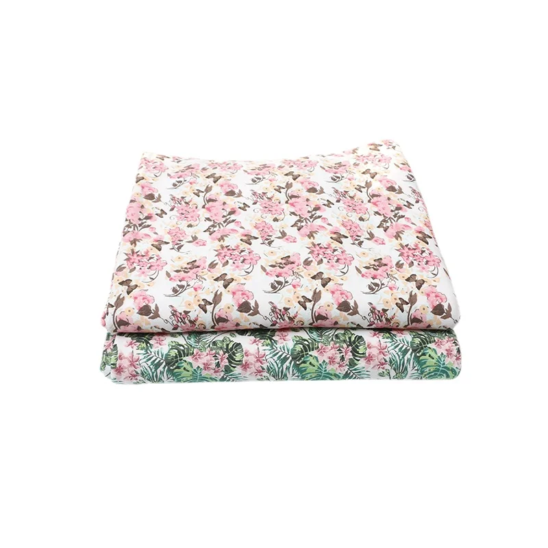 

Width 70'' Fashion Simple Combed Printed Cotton Fabric By The Half Yard For Dress Short Sleeve Material