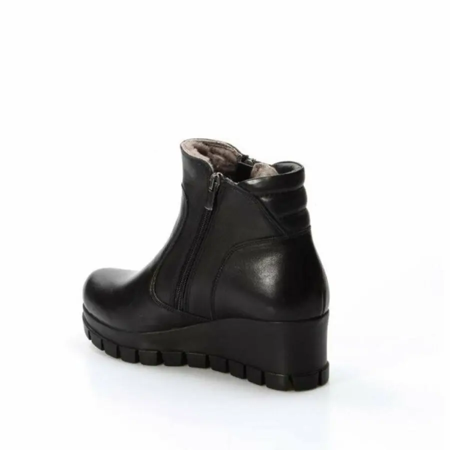 

Women Boots Fast Step Genuine Leather & Shearling Women'S Boots Heeled With 757 Kza5510