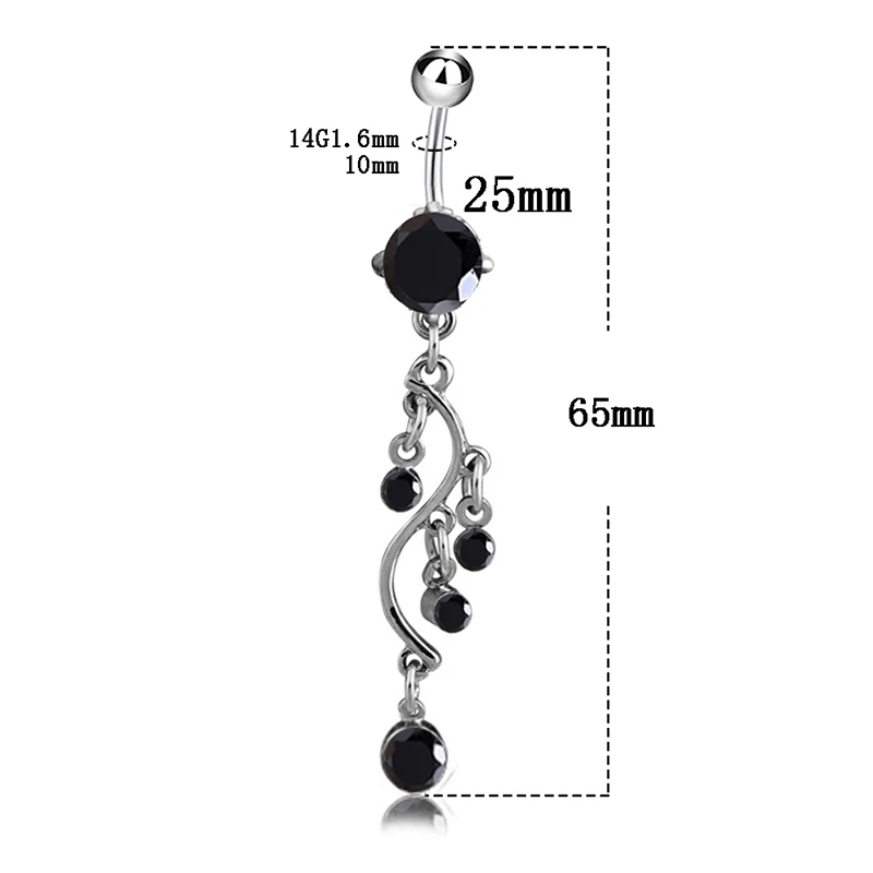 Новый тип S пупка гвоздь из нержавеющей стали Прокол пирсинг ногтей ювелирные