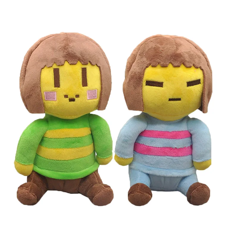 Плюшевые игрушки Undertale 2 шт./лот 20 см Chara Frisk Soft Sans мягкие плюшевые куклы для детей