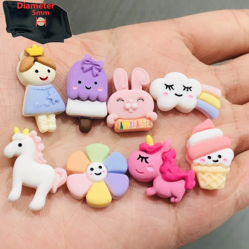 7 шт. милые Мультяшные фотообои из смолы в виде мороженого печенья напитков