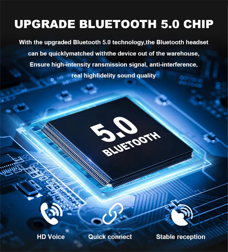TWS Bluetooth-наушники Hi-Fi беспроводные наушники-вкладыши стереонаушники